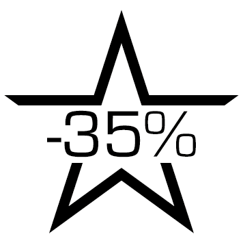 Sticker étoile soldes -35%